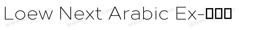 Loew Next Arabic Ex字体转换